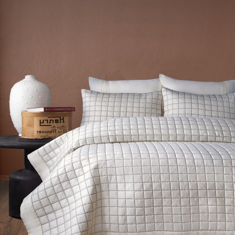 Покривало з наволочками Issimo Home Boligia Cream 240×260 