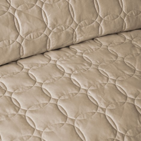 Покривало з наволочками Issimo Home Canello Beige 240×260 