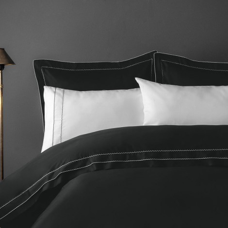Комплект постільної білизни Issimo Home Toned Craft Satin Magnolia Dark 300 TC євро