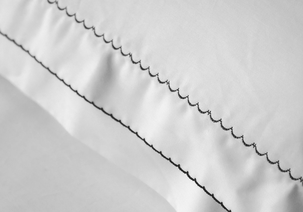 Комплект постільної білизни Issimo Home Toned Craft Satin Magnolia White 300 TC євро