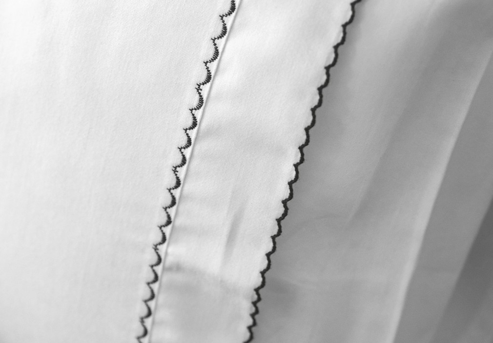Комплект постільної білизни Issimo Home Toned Craft Satin Magnolia White 300 TC євро