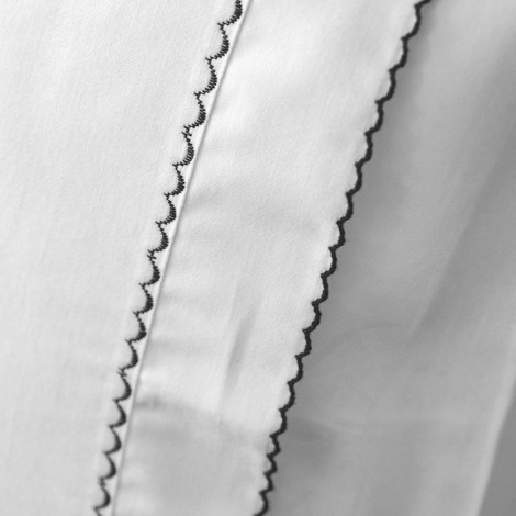 Комплект постільної білизни Issimo Home Toned Craft Satin Magnolia White 300 TC євро