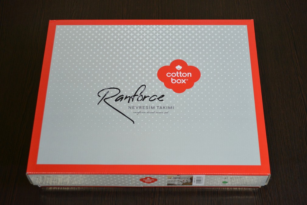 Комплект постільної білизни Cotton box Holly Gri євро