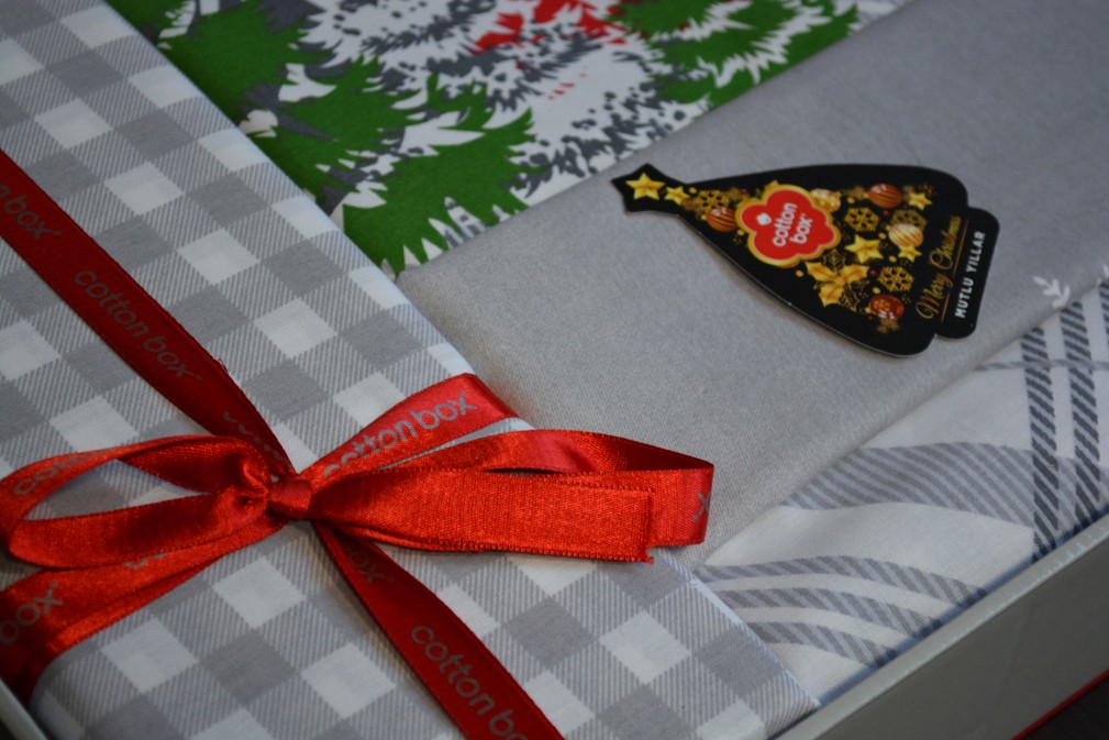 Комплект постільної білизни Cotton box Holly Gri євро