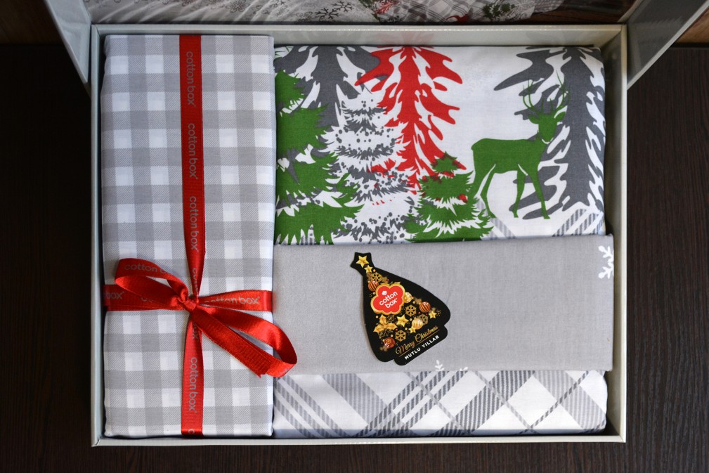 Комплект постільної білизни Cotton box Holly Gri євро