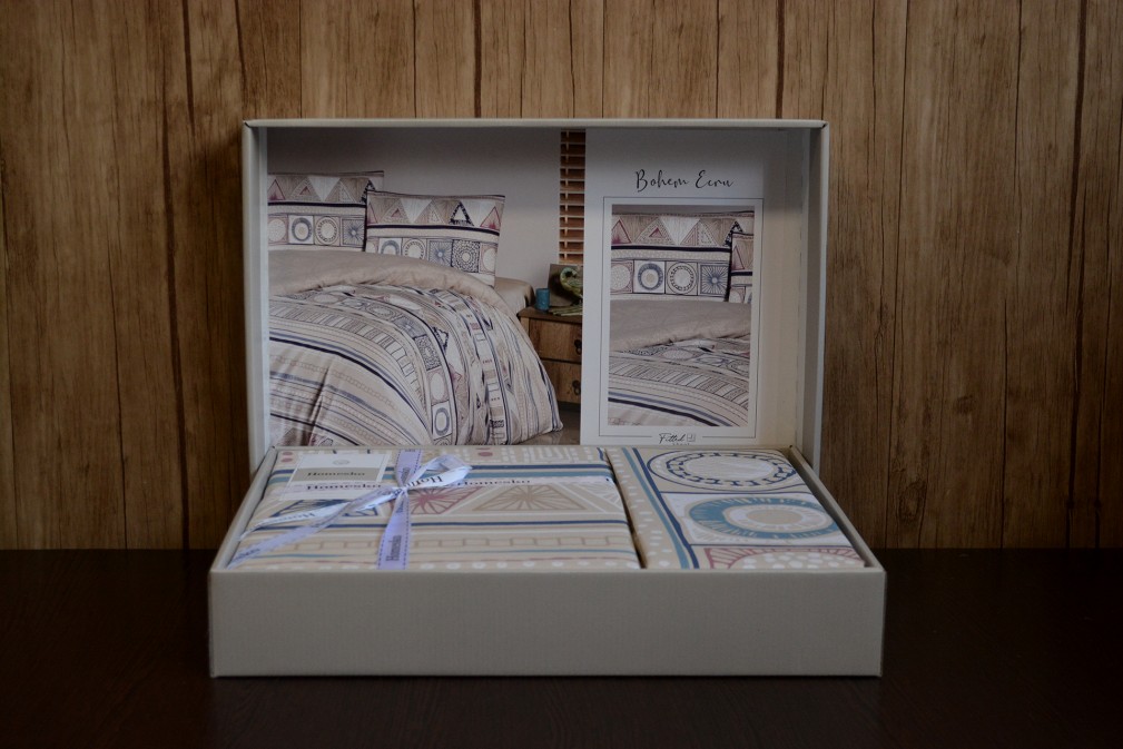 Комплект постільної білизни Cotton box Bohem Ekru 