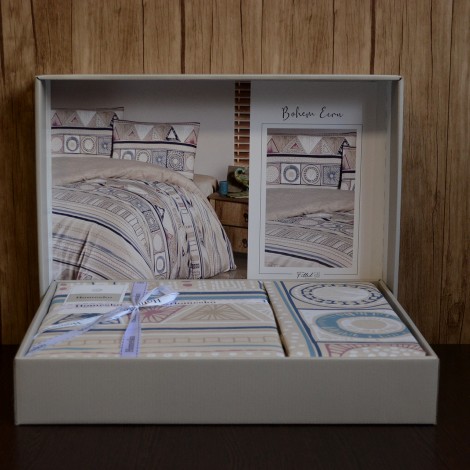 Комплект постільної білизни Cotton box Bohem Ekru 