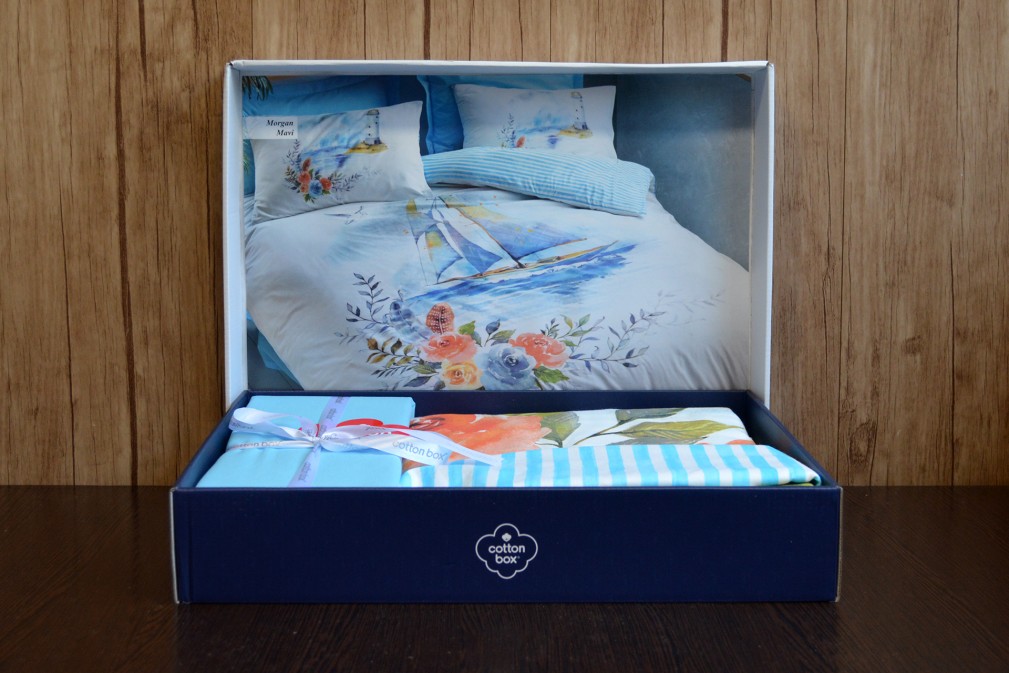 Комплект постільної білизни Cotton box Morgan mavi