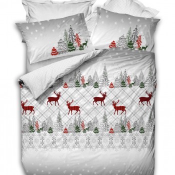 Комплект постільної білизни Cotton box Holly Gri євро