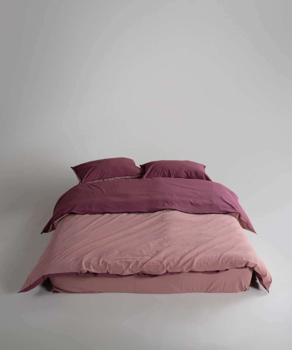 Комплект постільної білизни Limasso Essualte Raspberry-Old rose євро
