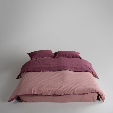 Комплект постільної білизни Limasso Essualte Raspberry-Old rose євро