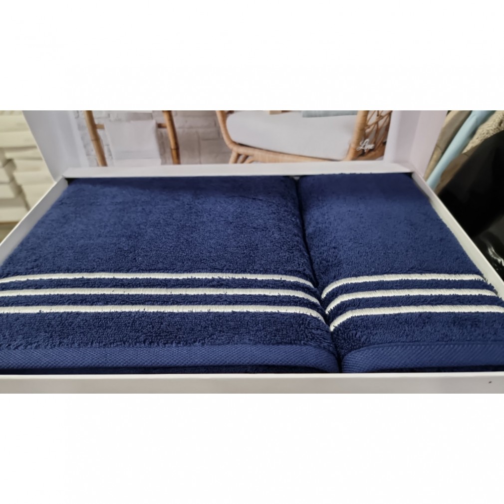 Набір рушників Tivolyo Home Line lacivert/beyaz