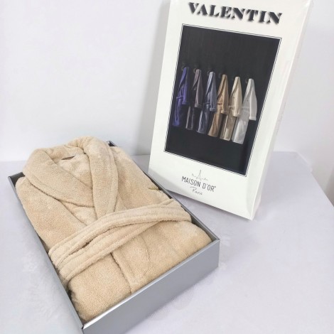 Халат чоловічий махровий Maison D`or Valentin beige