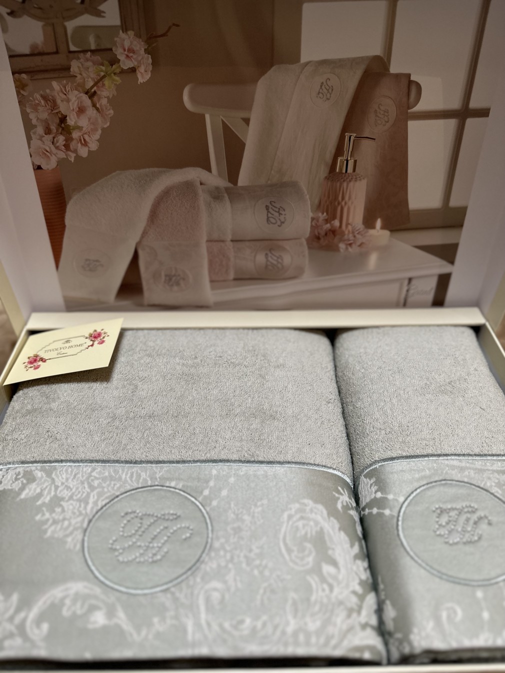 Набір рушників Tivolyo Home Grant mint 2 шт