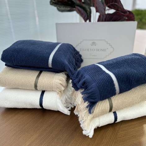 Набір рушників Tivolyo Home Natural beyaz 2 шт