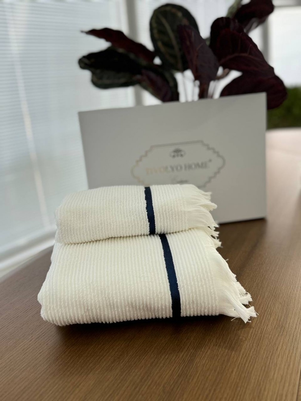 Набір рушників Tivolyo Home Natural beyaz 2 шт