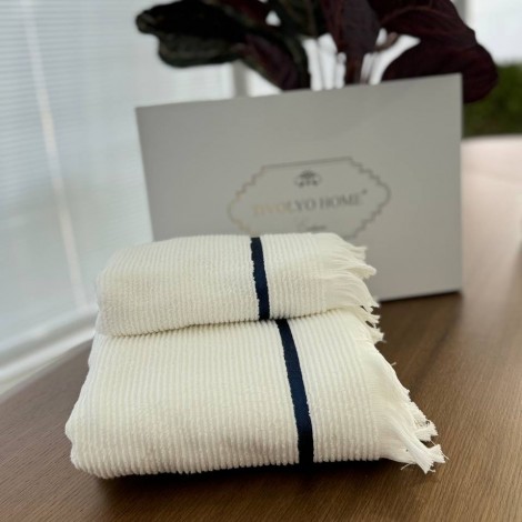 Набір рушників Tivolyo Home Natural beyaz 2 шт