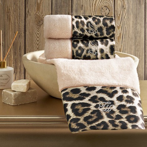 Набір рушників Tivolyo Home Leopard hardal 2 шт 