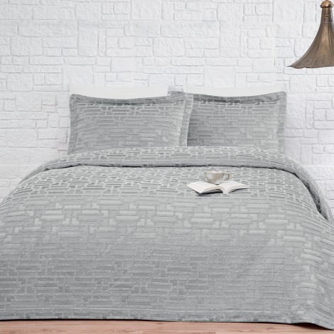 Покривало з наволочками Tivolyo Home Calipso grey