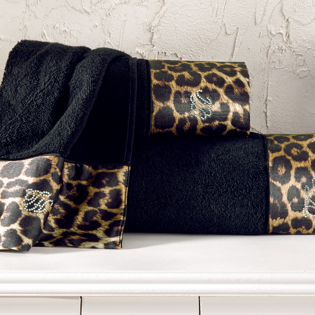 Набір рушників Tivolyo Home Leopard black 3 шт