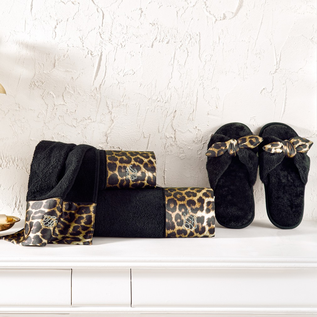 Набір рушників Tivolyo Home Leopard black 3 шт