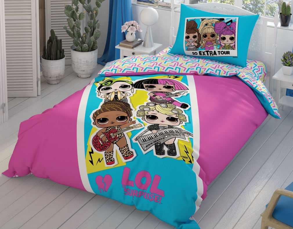 Комплект постільної білизни Tac Disney 160×220 см Lol Surprise