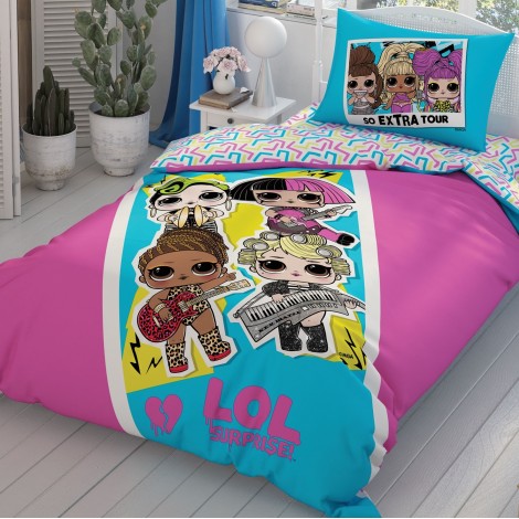 Комплект постільної білизни Tac Disney 160×220 см Lol Surprise