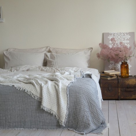 Покривало муслінове 220х240 La Modno Fancy Gray