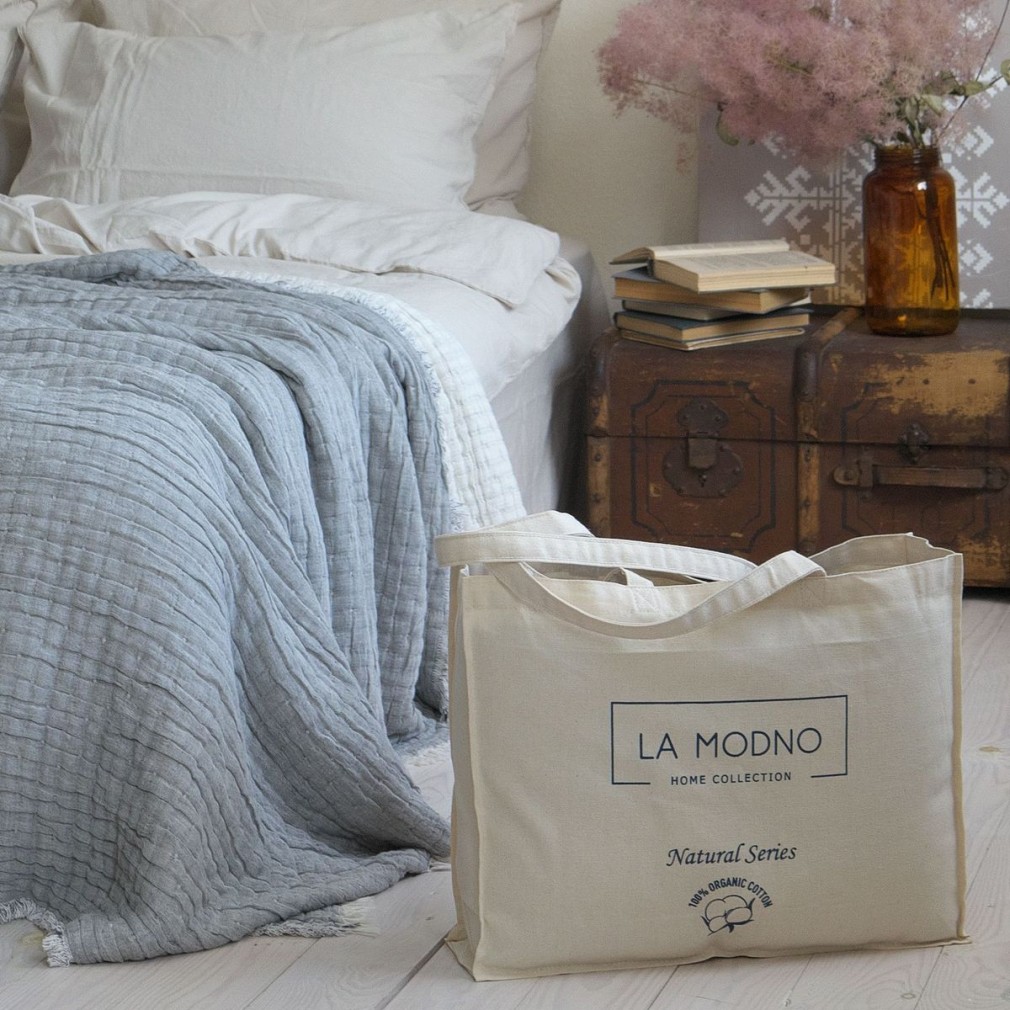 Покривало муслінове 170х230 La Modno Fancy Gray
