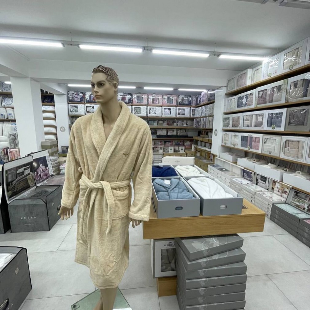 Халат чоловічий махровий Maison D`or Valentin beige