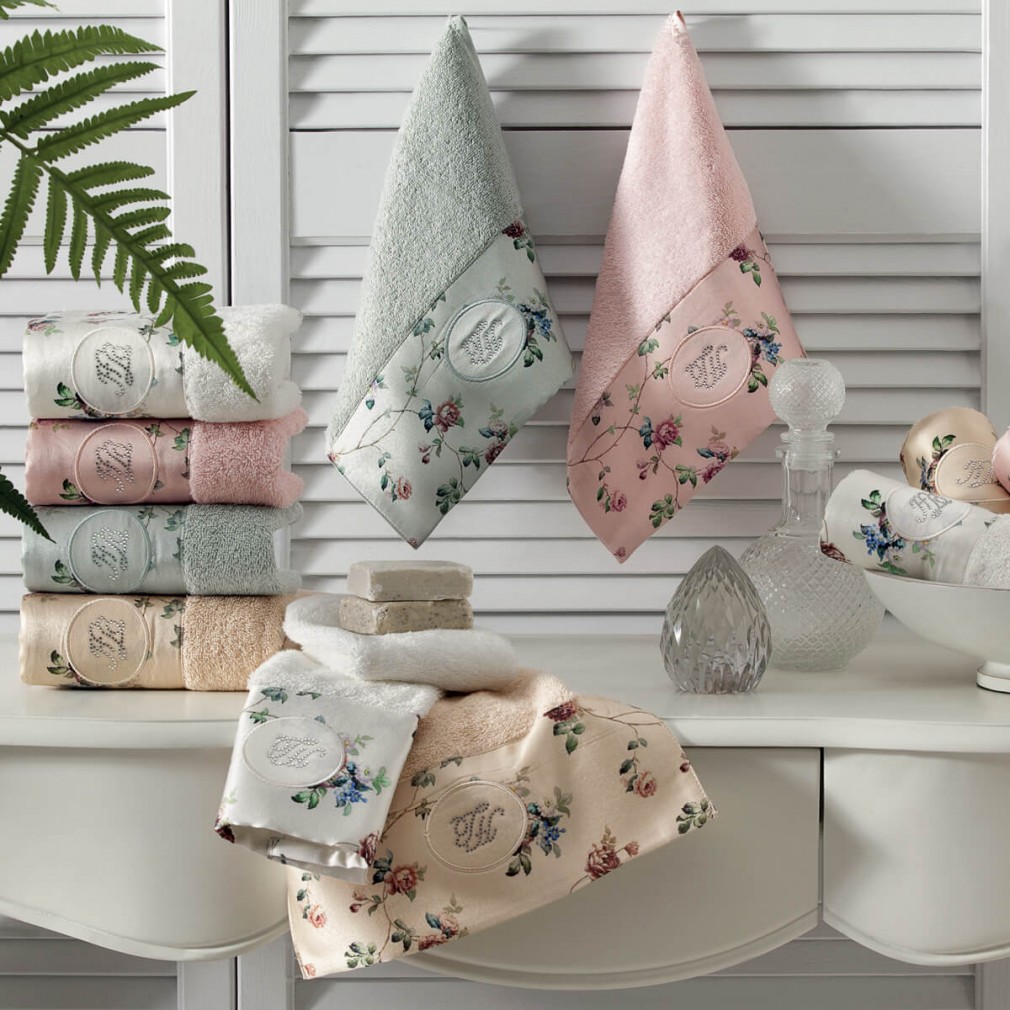 Набір кухонних рушників Tivolyo Home Roseland pembe 3 шт