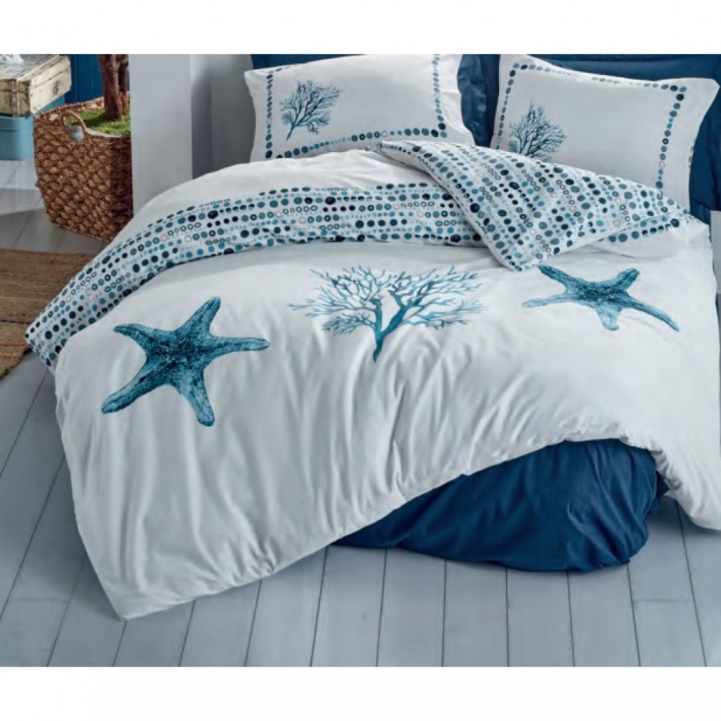 Комплект постільної білизни Cotton box Star lacivert