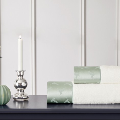 Набір рушників Tivolyo Home Colibri yesil 2 шт (75х150,50х100) 