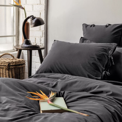 Комплект постільної білизни Issimo Home Savanna Blacky євро