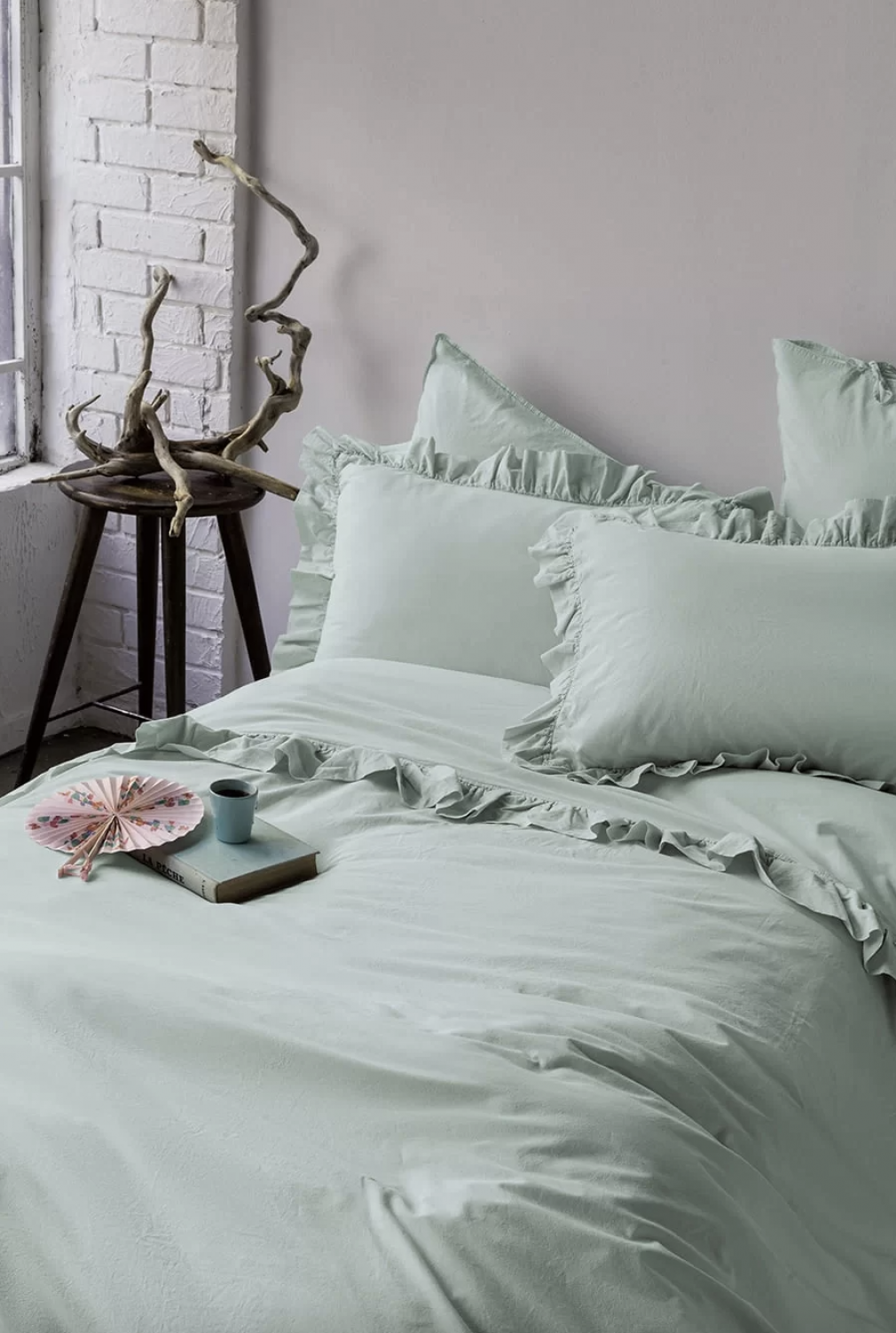 Комплект постільної білизни Issimo Home Frill mint