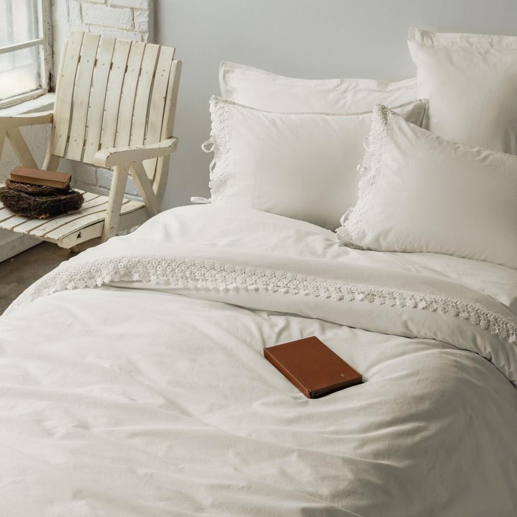 Комплект постільної білизни Issimo Home Daisy Vanilla євро