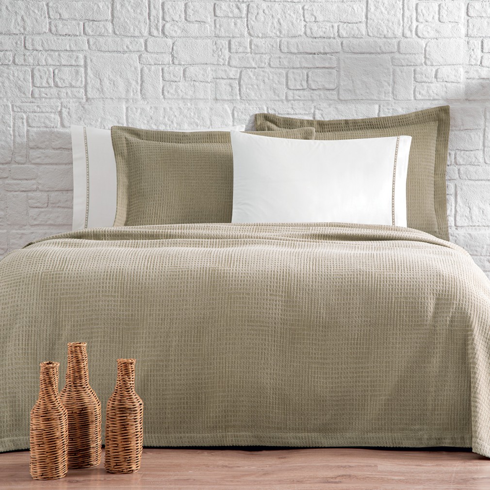 Комплект постільної білизни Tivolyo Home Rio Brodery bej піке євро