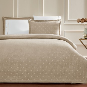 Постельное белье Tivolyo Home My Love bej пике евро