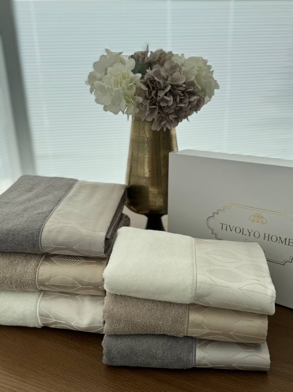 Набір рушників Tivolyo Home Stella beige 2 шт