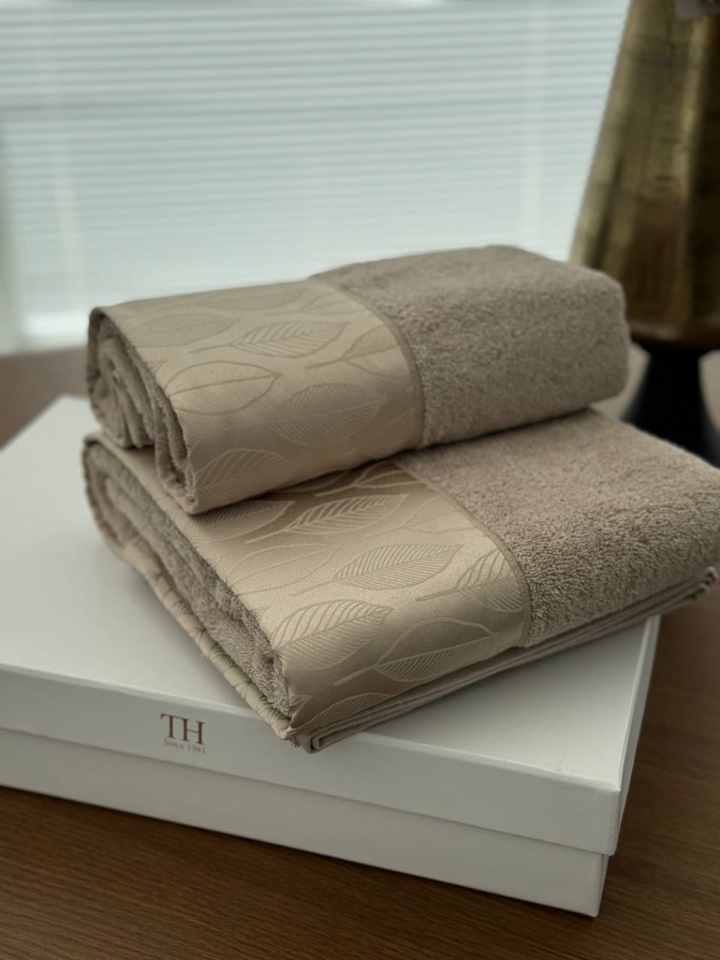 Набір рушників Tivolyo Home Stella beige 2 шт