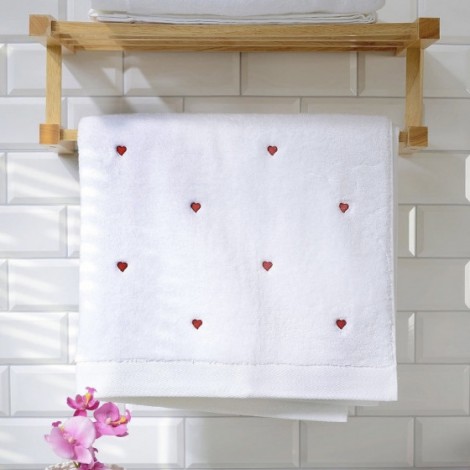 Рушник Soft Hearts Maison D’or червоний