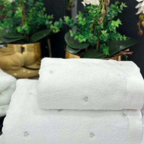 Рушник Soft Hearts Maison D’or 85х150 зелений
