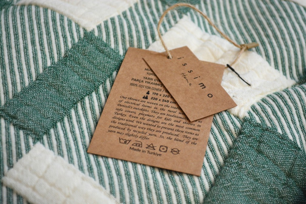 Муслінове покривало Issimo 220х240 см  Ulster Green