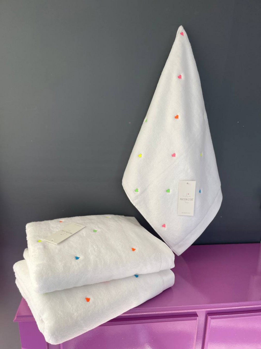 Рушник Soft Hearts Maison D’or мікс