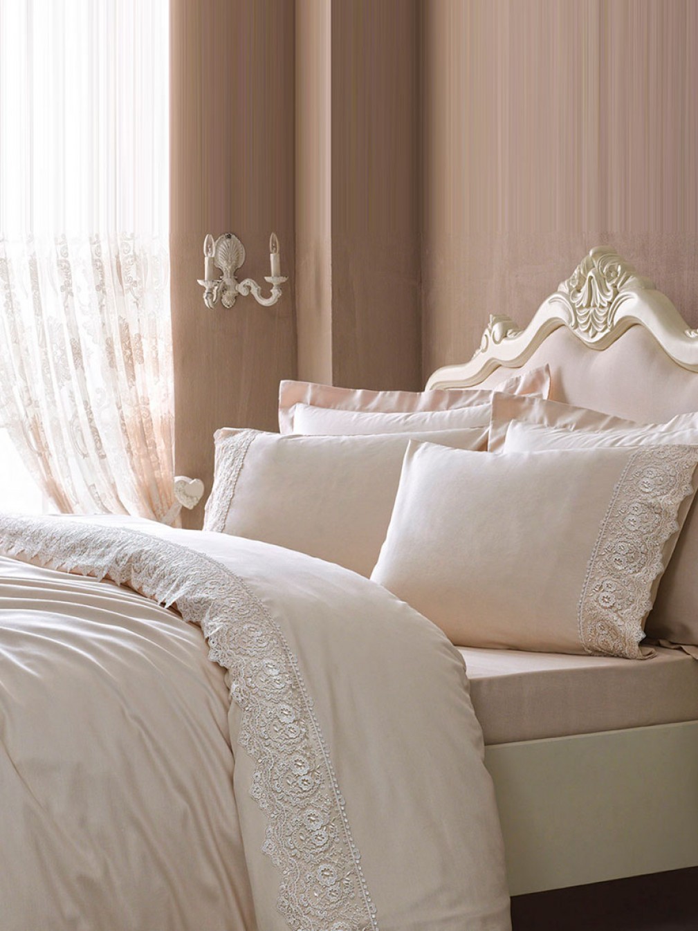 Комплект постільної білизни Elegant Tivolyo Home бежевий