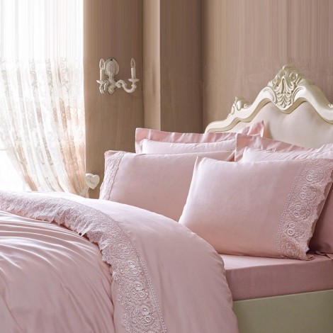 Комплект постільної білизни Elegant Tivolyo Home pudra