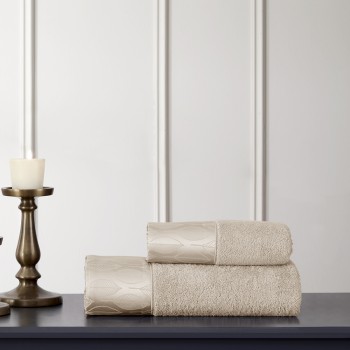 Набір рушників Tivolyo Home Stella beige 2 шт