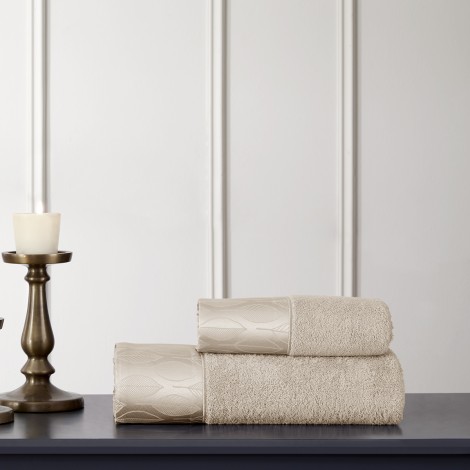 Набір рушників Tivolyo Home Stella beige 2 шт
