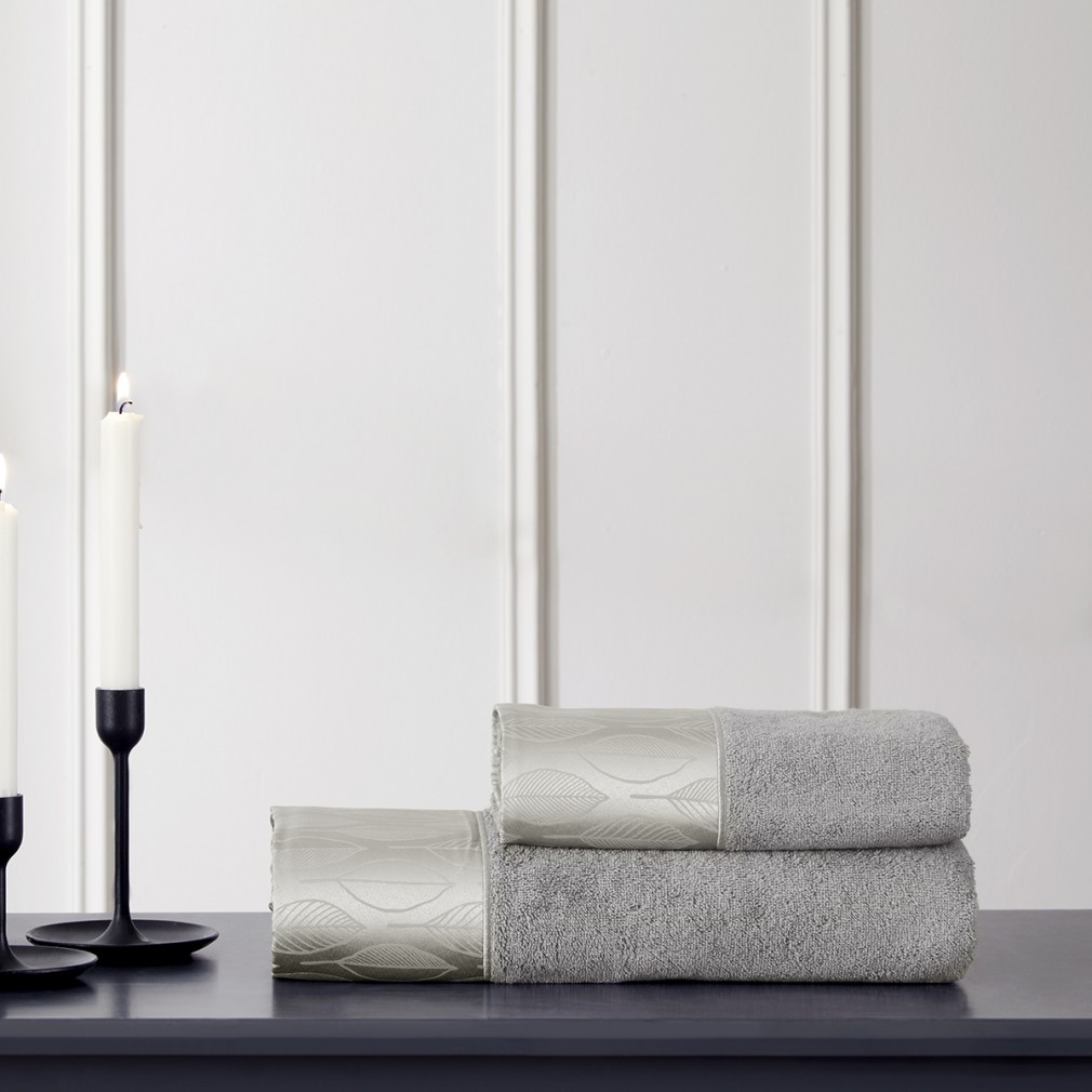 Набір рушників Tivolyo Home Stella grey 2 шт