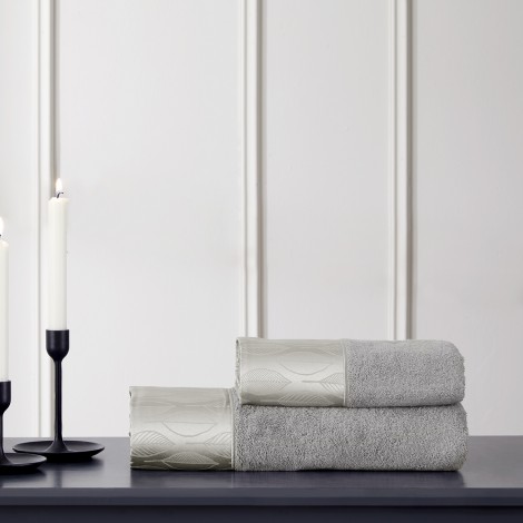 Набір рушників Tivolyo Home Stella grey 2 шт